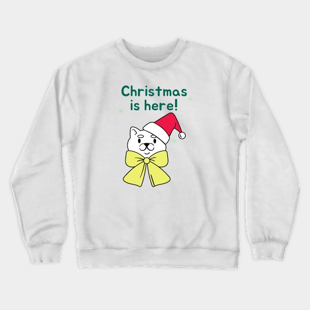 Xmas Kitty Crewneck Sweatshirt by François Belchior